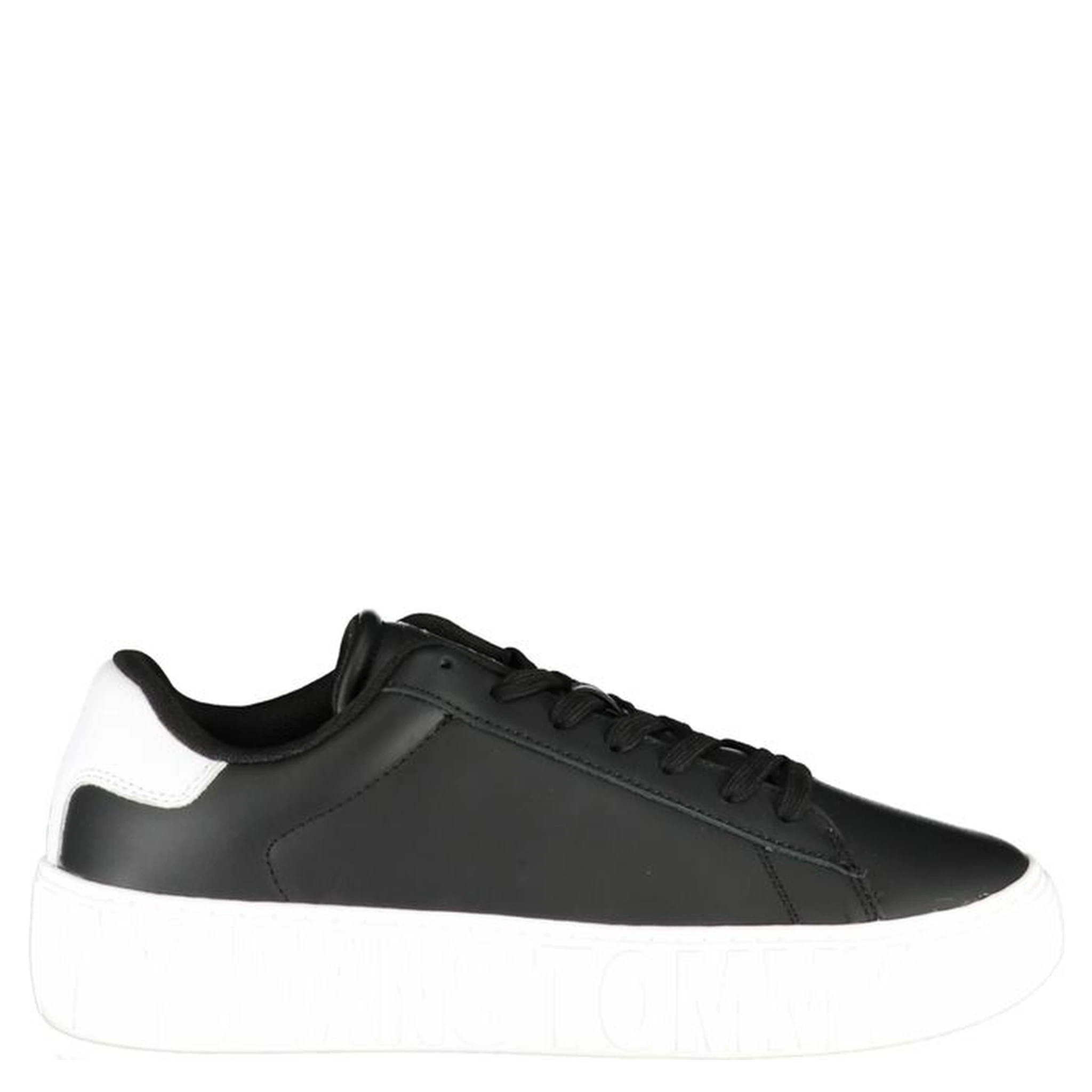 Black Polyester Sneaker