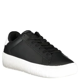 Black Polyester Sneaker