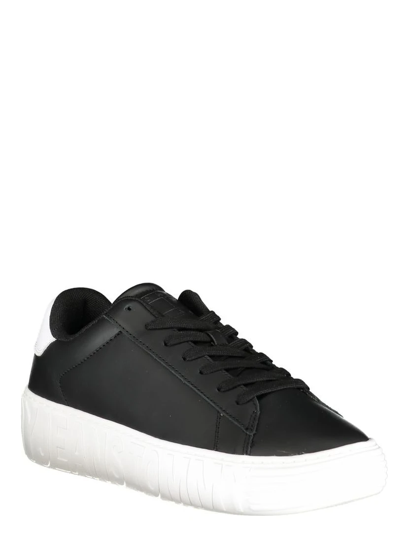 Platform Sneakers in a black and white colorway