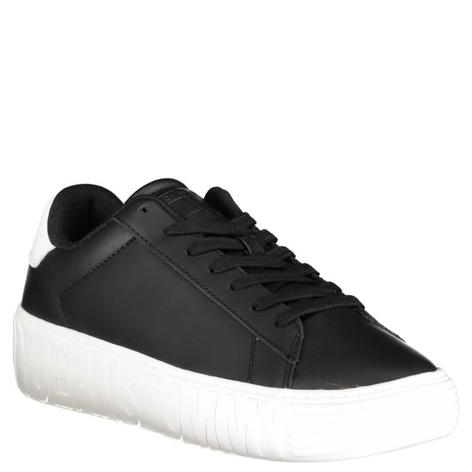 Platform Sneakers in a black and white colorway