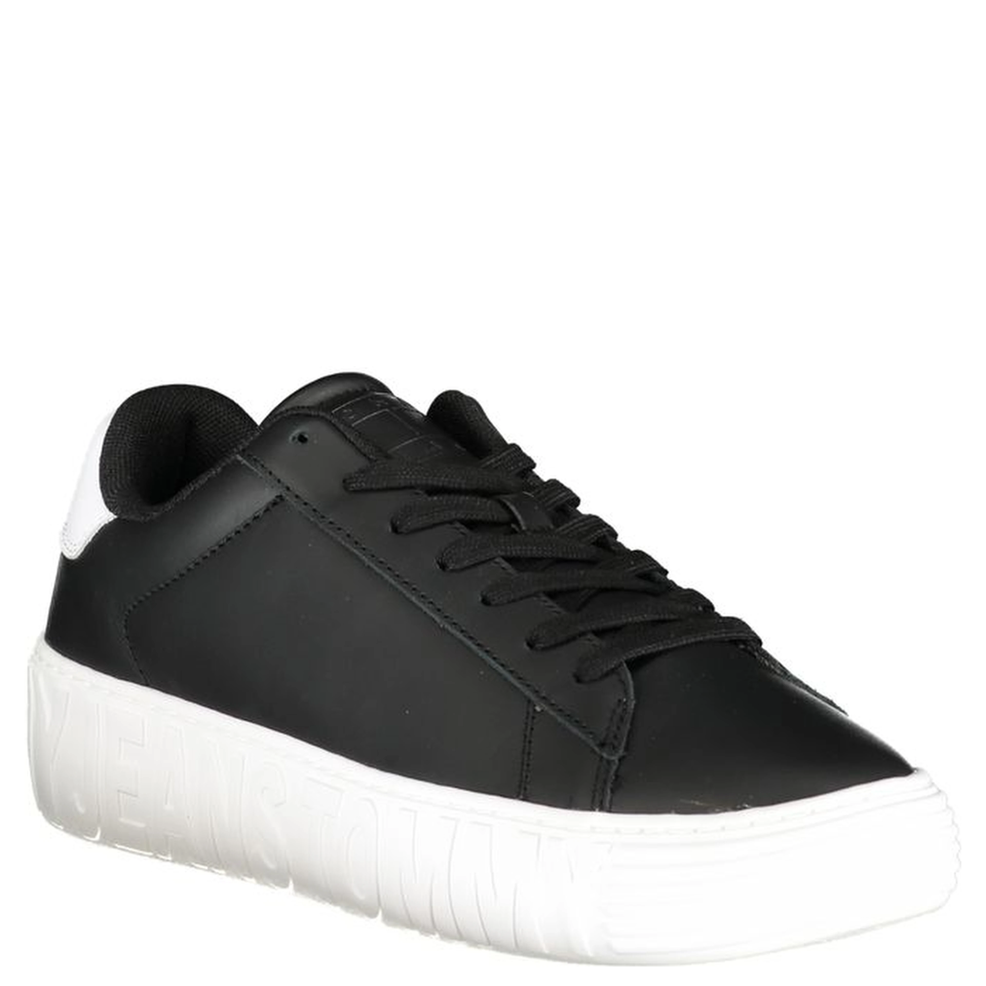 Platform Sneakers in a black and white colorway