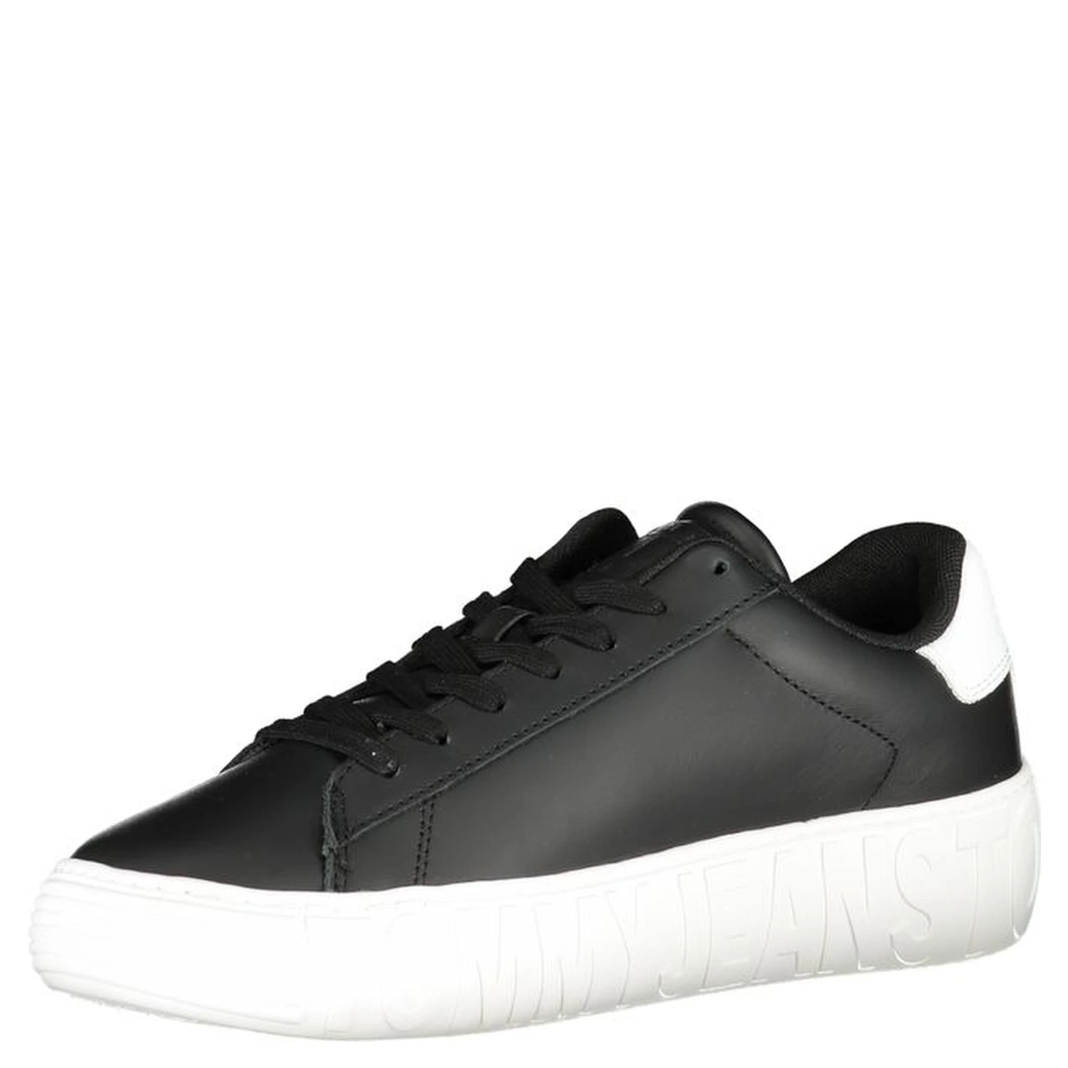 Platform Sneakers in a black and white colorway