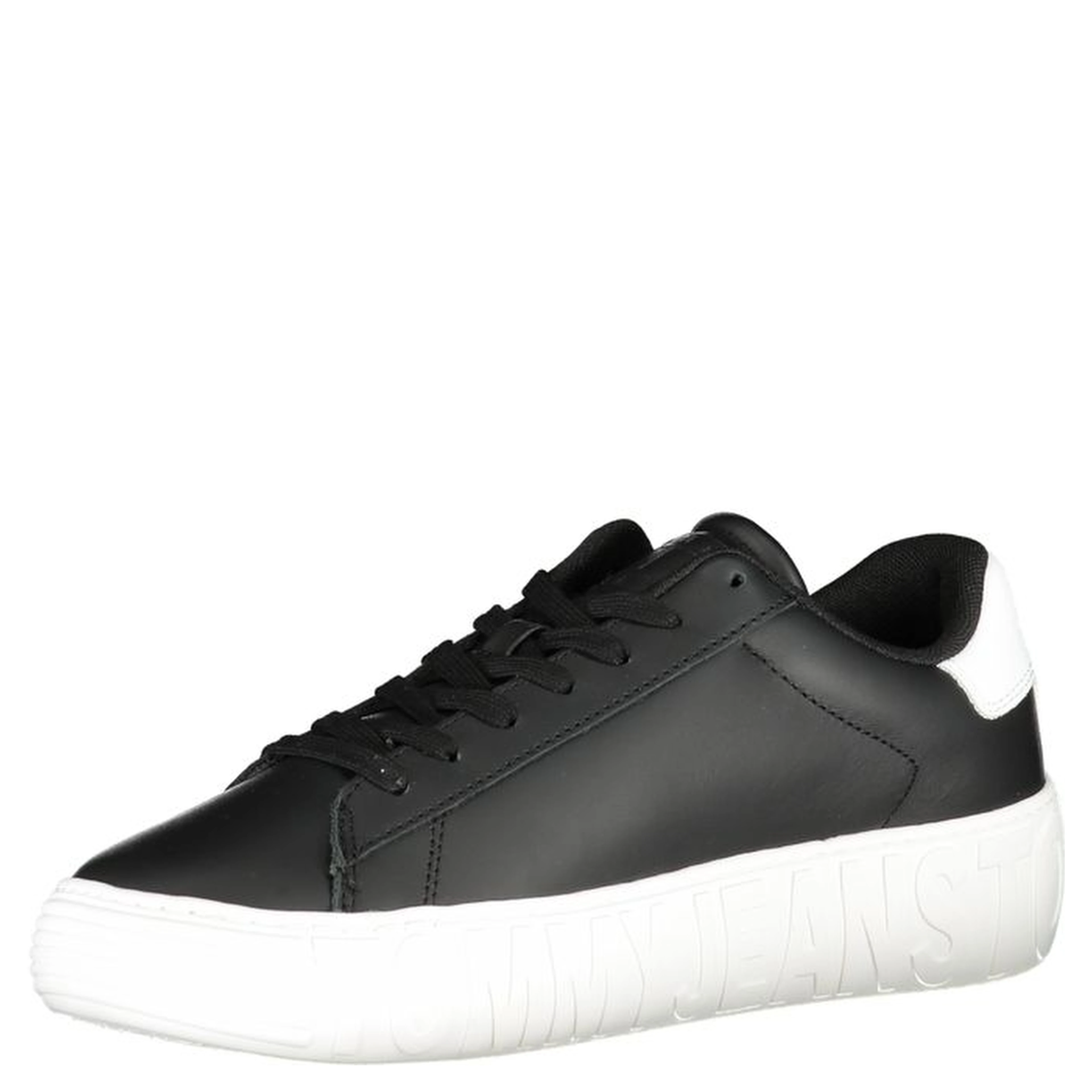 Platform Sneakers in a black and white colorway