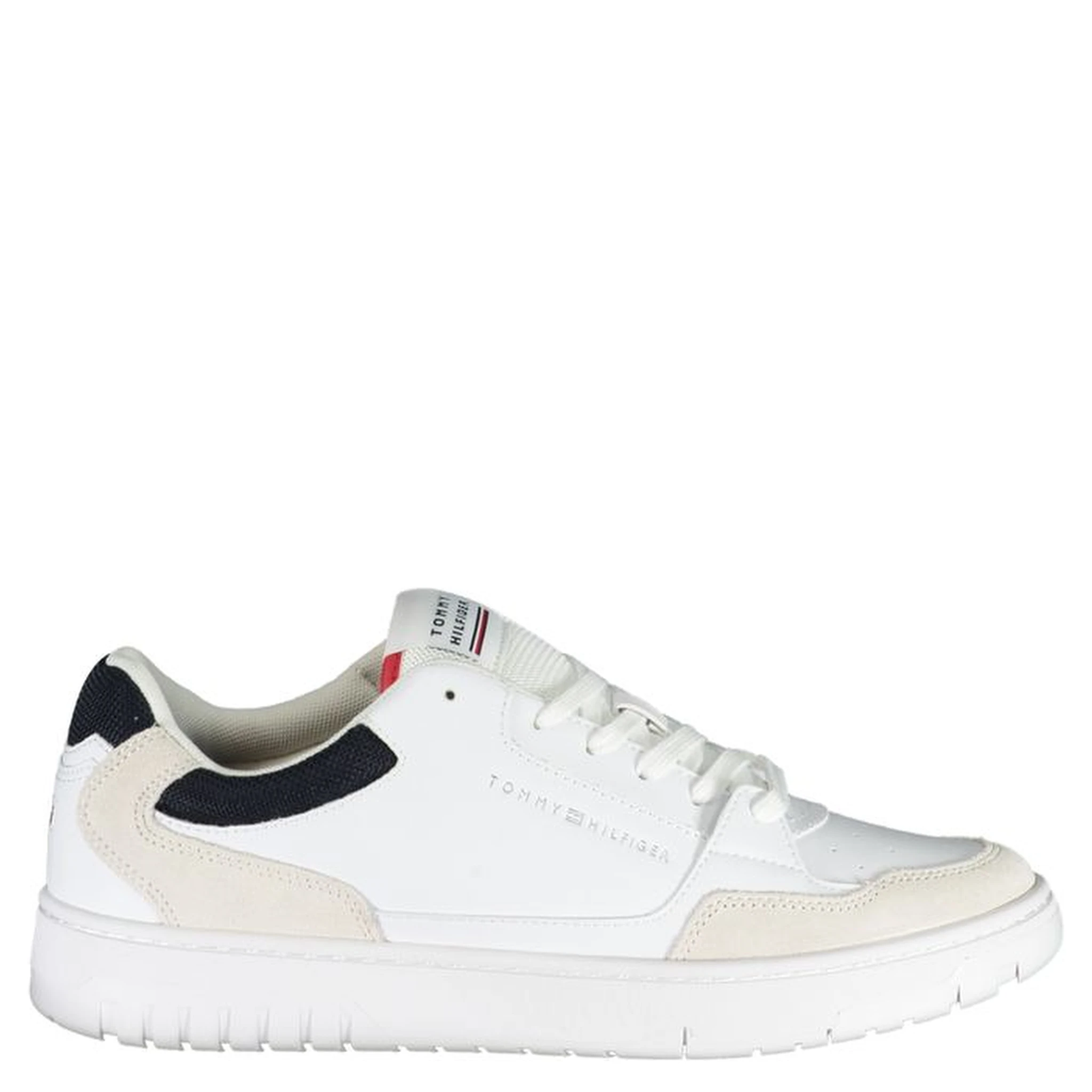 White Polyester Sneaker