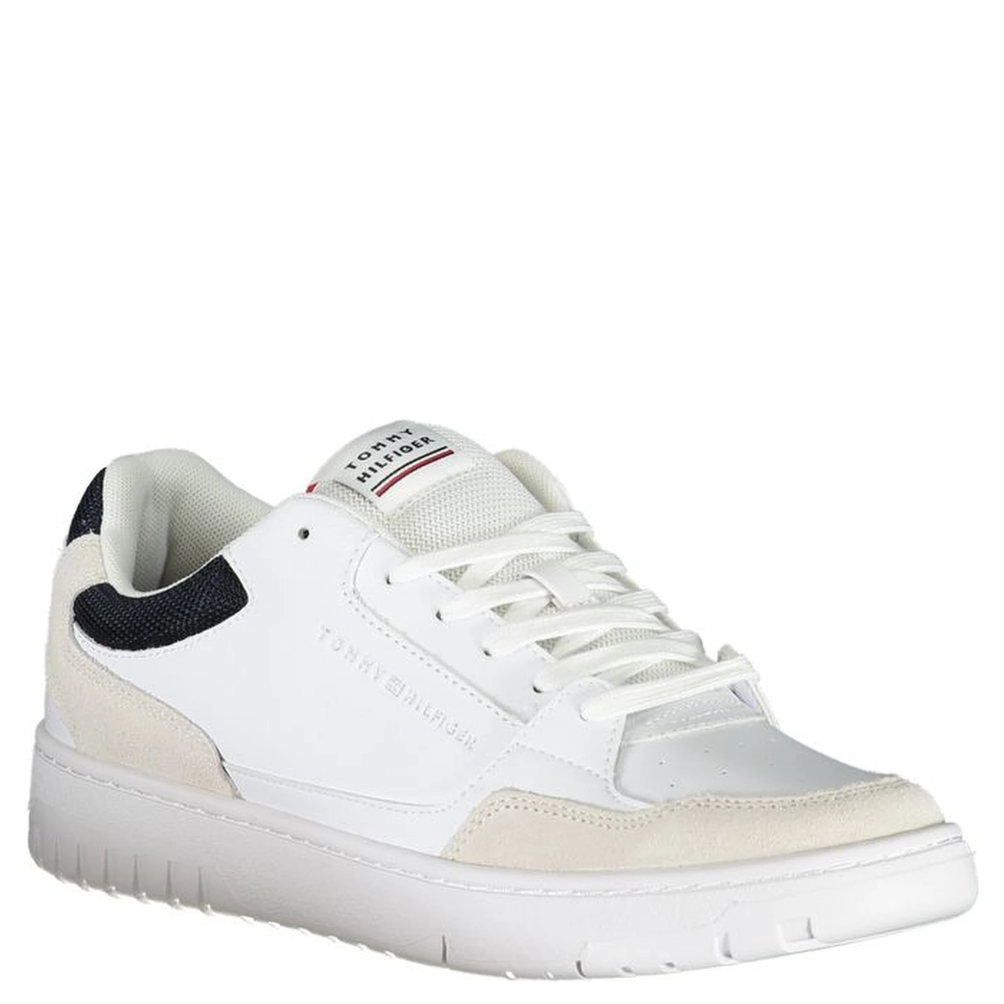White Polyester Sneaker