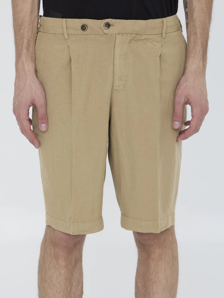 Elasticated bermuda shorts