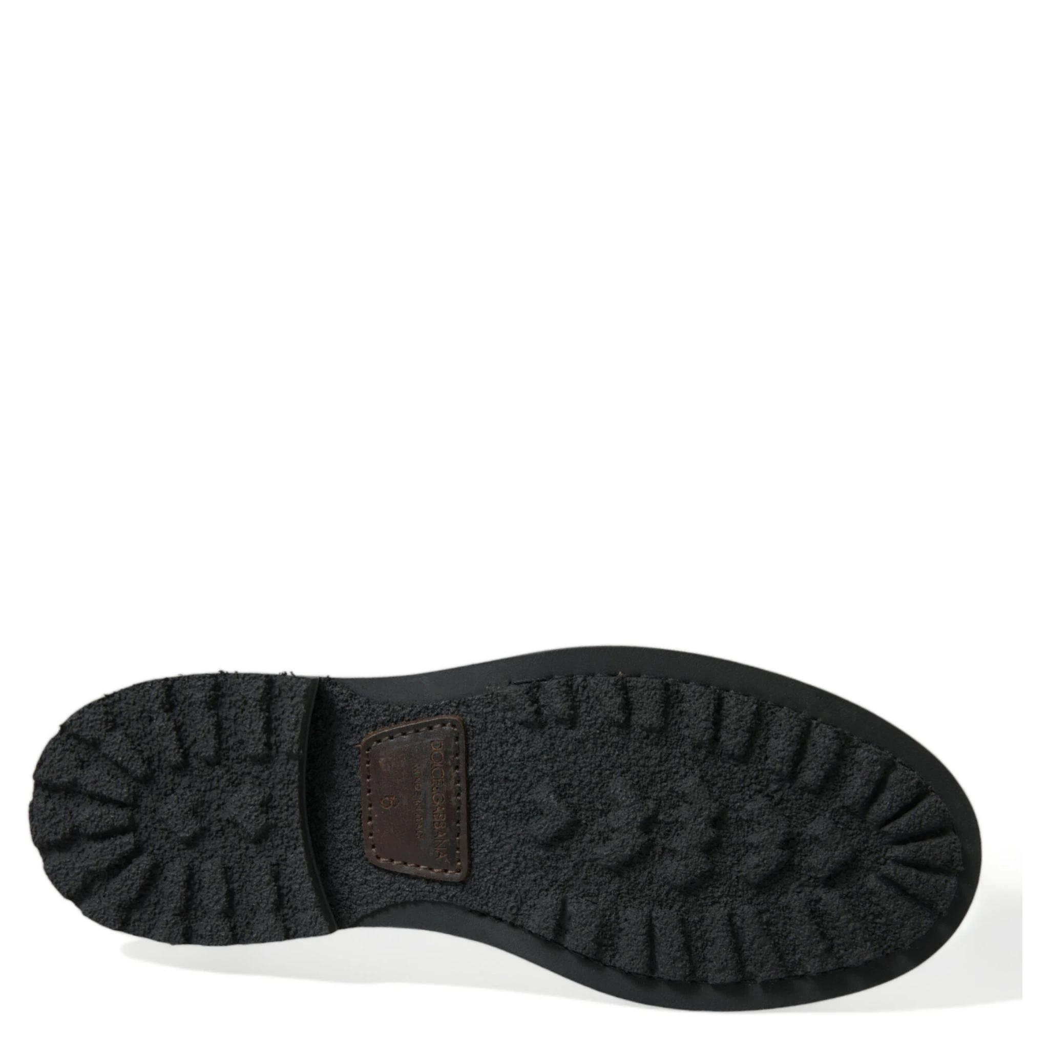 Black Leather Military Combat Boots Shoes