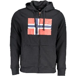 Black Cotton Sweatshirt