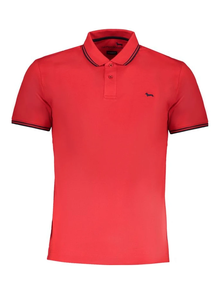 Red Cotton Polo Shirt