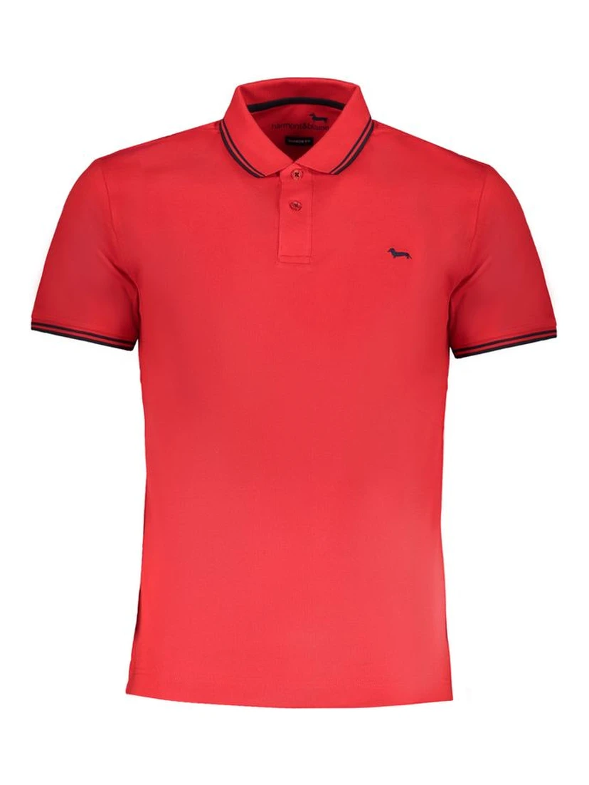 Red Cotton Polo Shirt