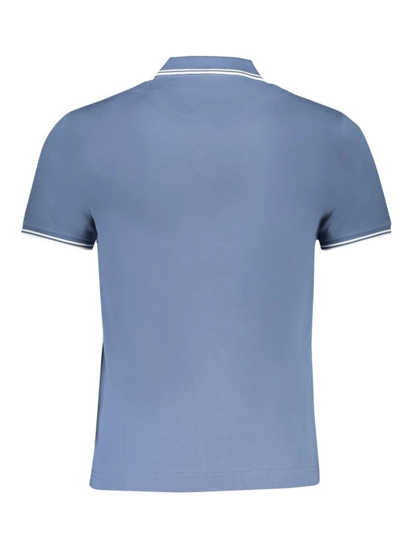 Blue Cotton Polo Shirt