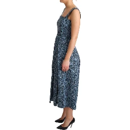 Blue Heart Cotton A-Line Stretch Dress