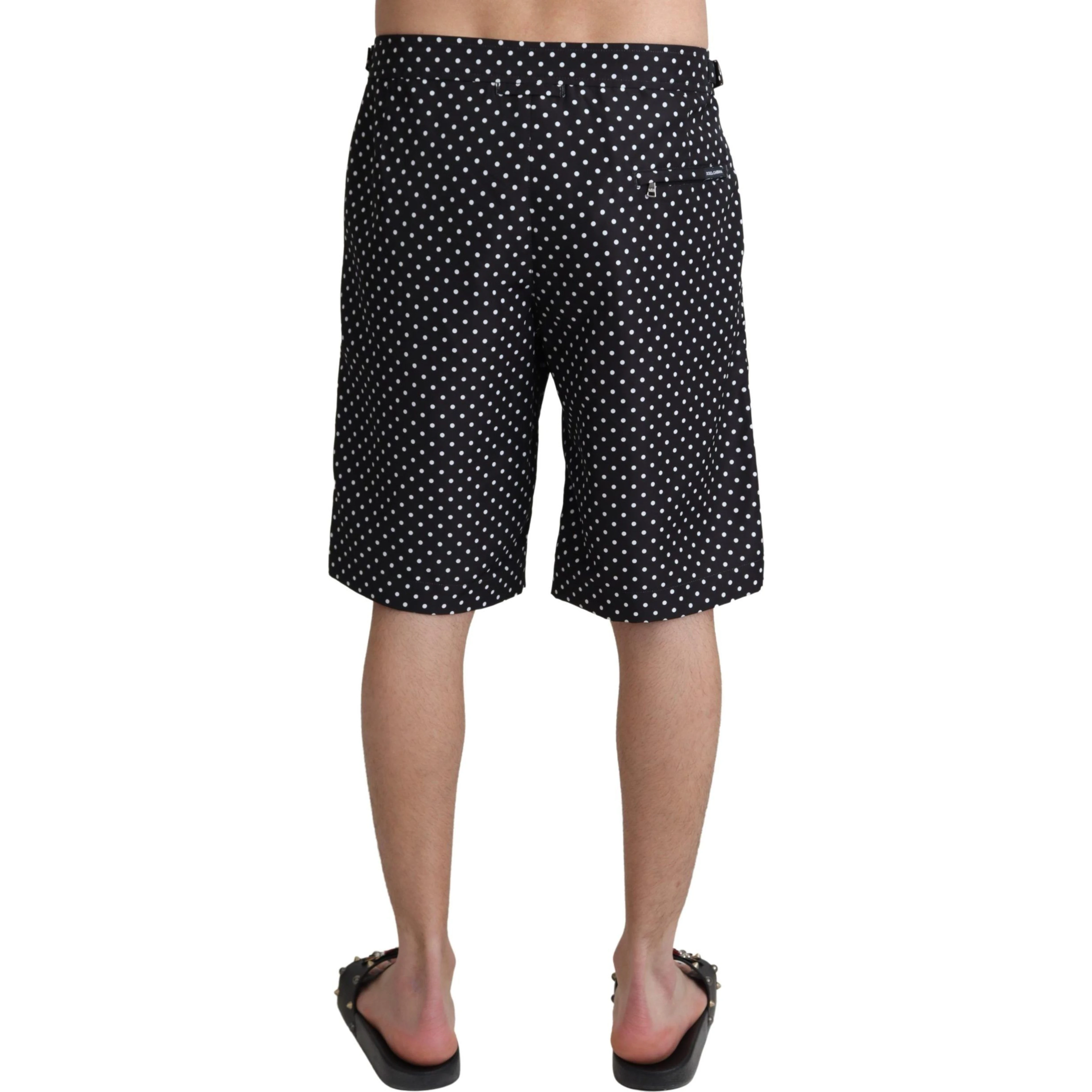 Black Polka Dots Beachwear Shorts Swimwear