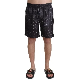 Black Polka Dot Print Beachwear Swimwear