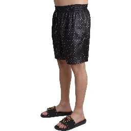 Black Polka Dot Print Beachwear Swimwear