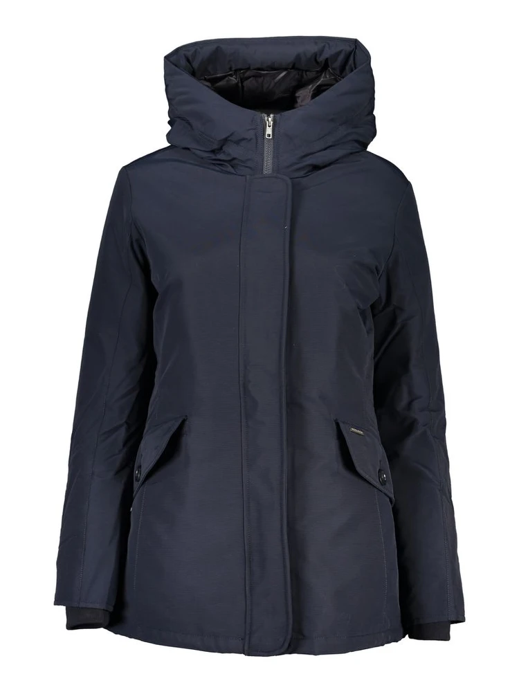 Women's blue Woolrich parka