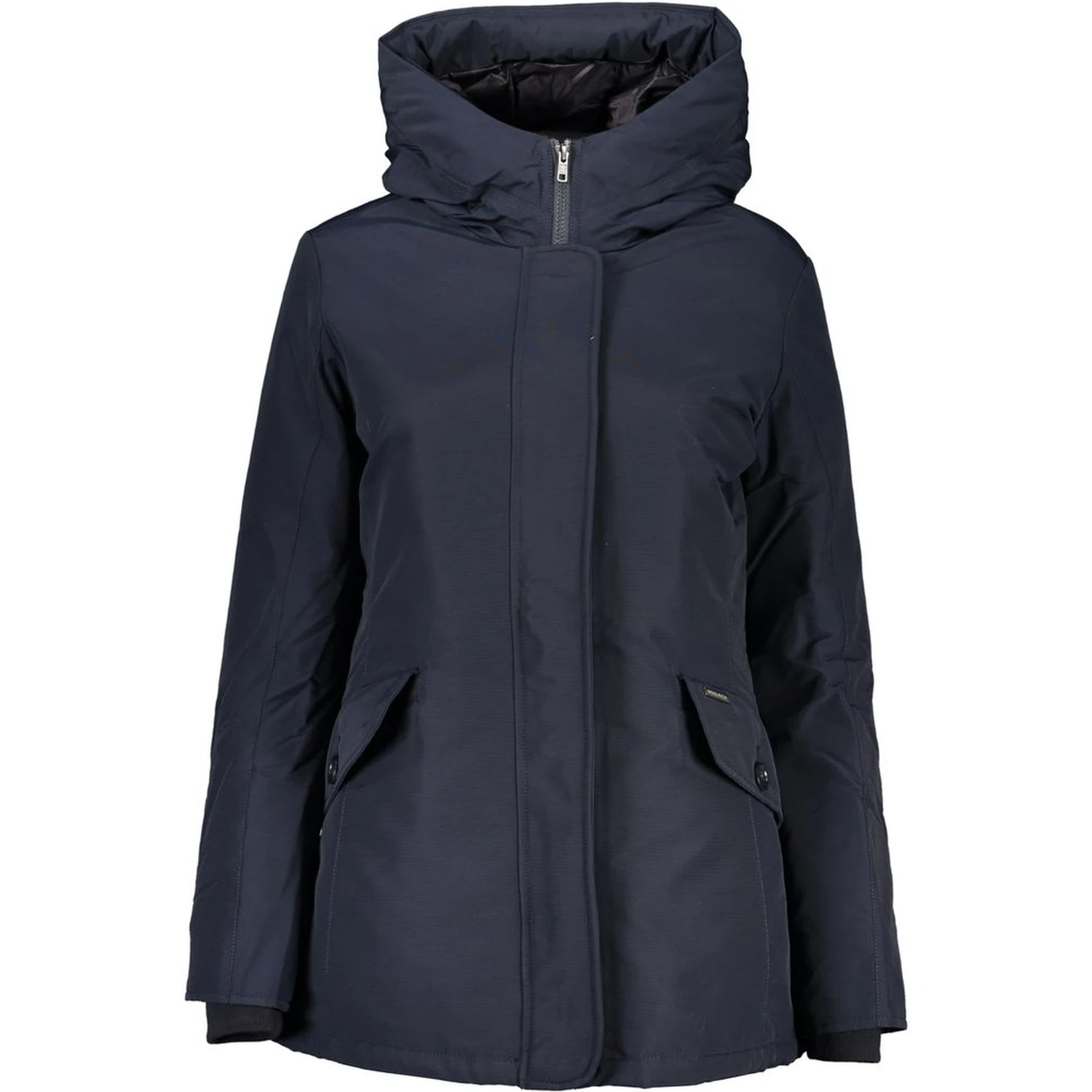 Women's blue Woolrich parka