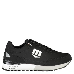 Black Polyester Men's Sneaker