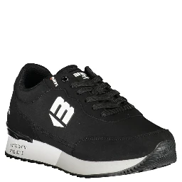 Black Polyester Men's Sneaker