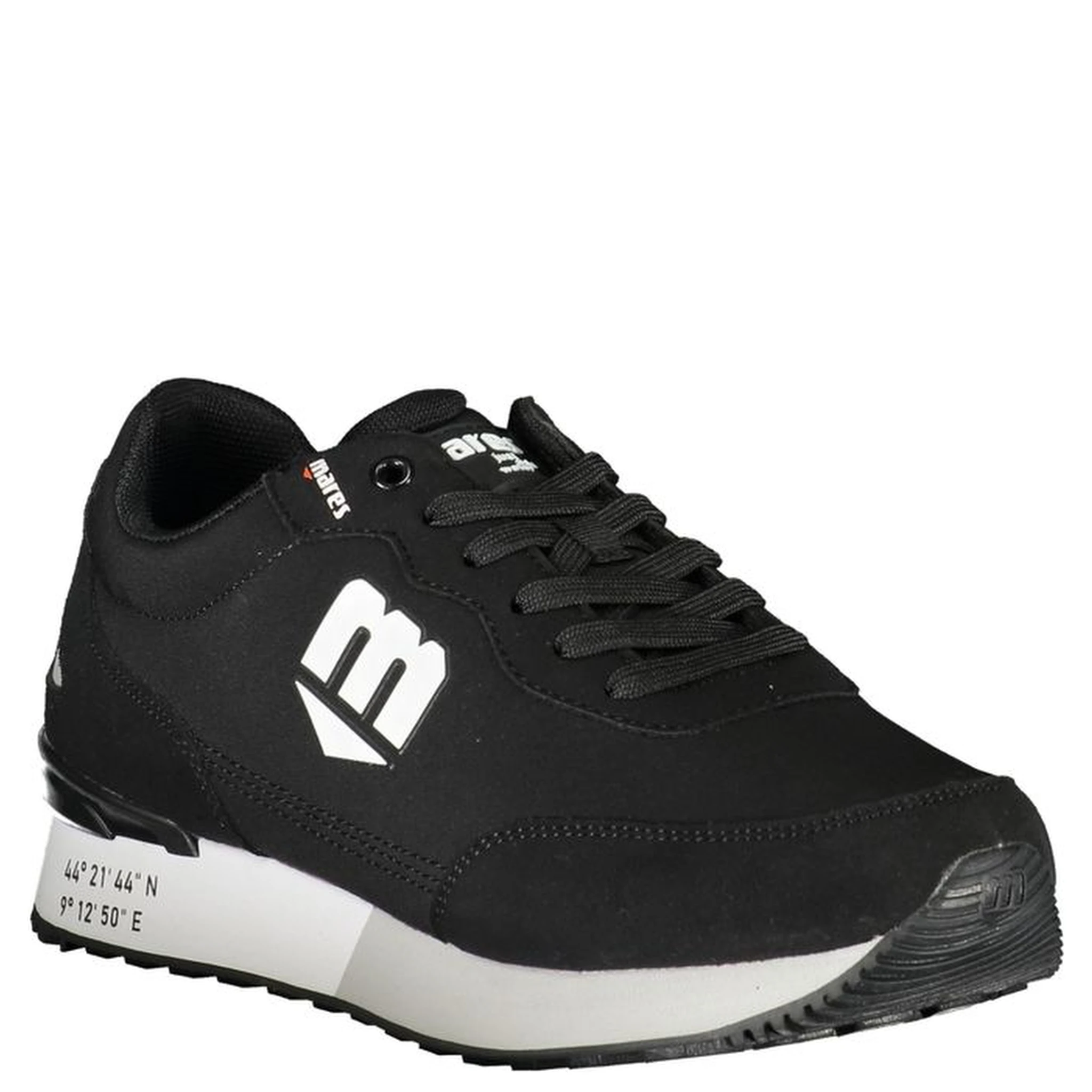 Black Polyester Men's Sneaker