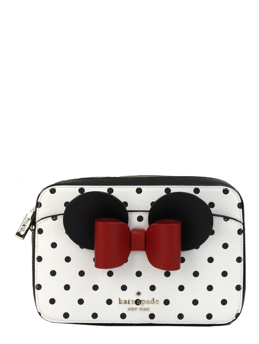 Disney Minnie Mouse Polka Dot Printed PVC Crossbody Camera Bag