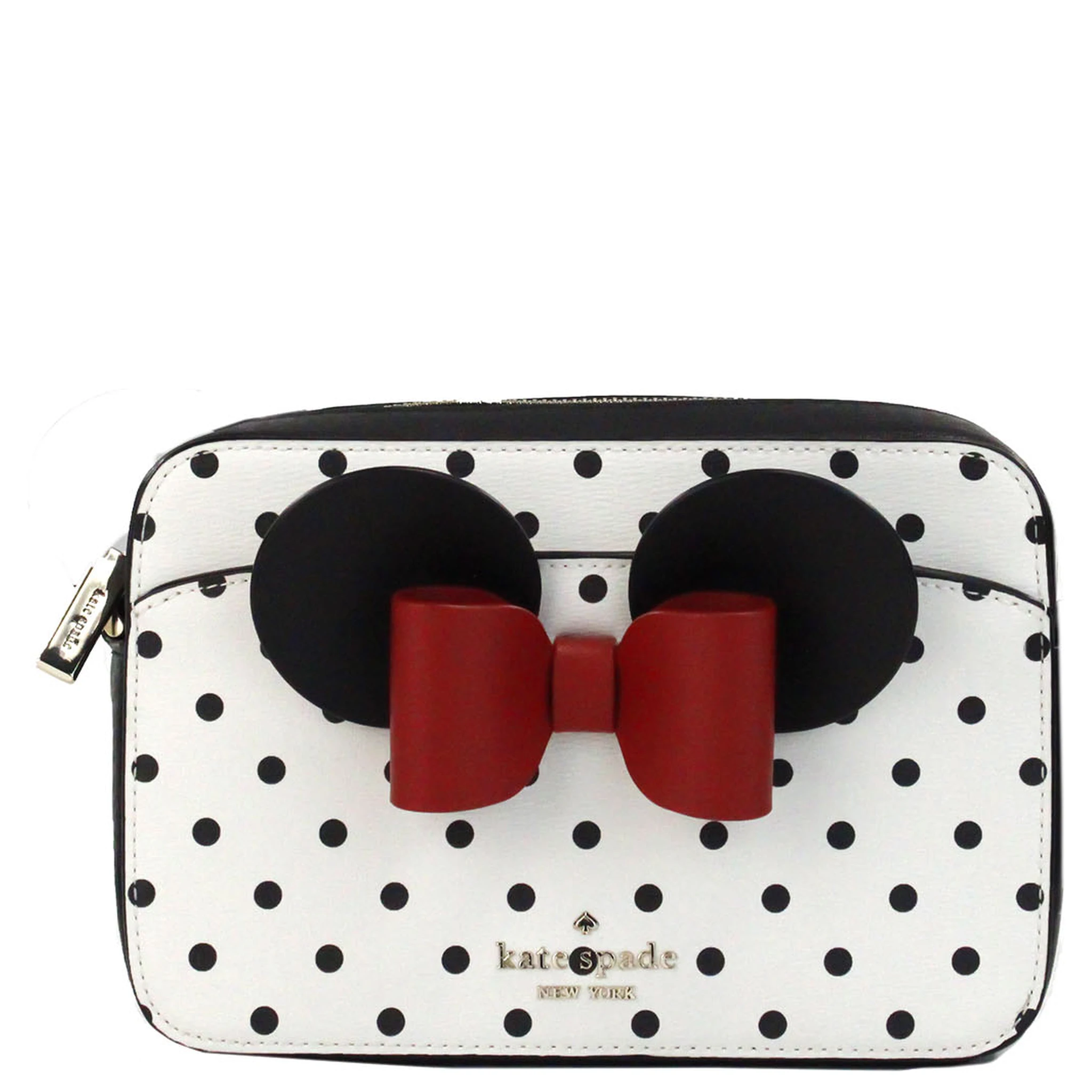 Disney Minnie Mouse Polka Dot Printed PVC Crossbody Camera Bag
