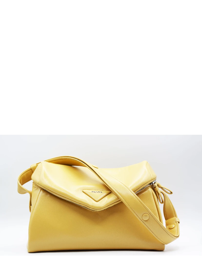 Padded Nappa Leather Prada Signaux Shoulder Bag