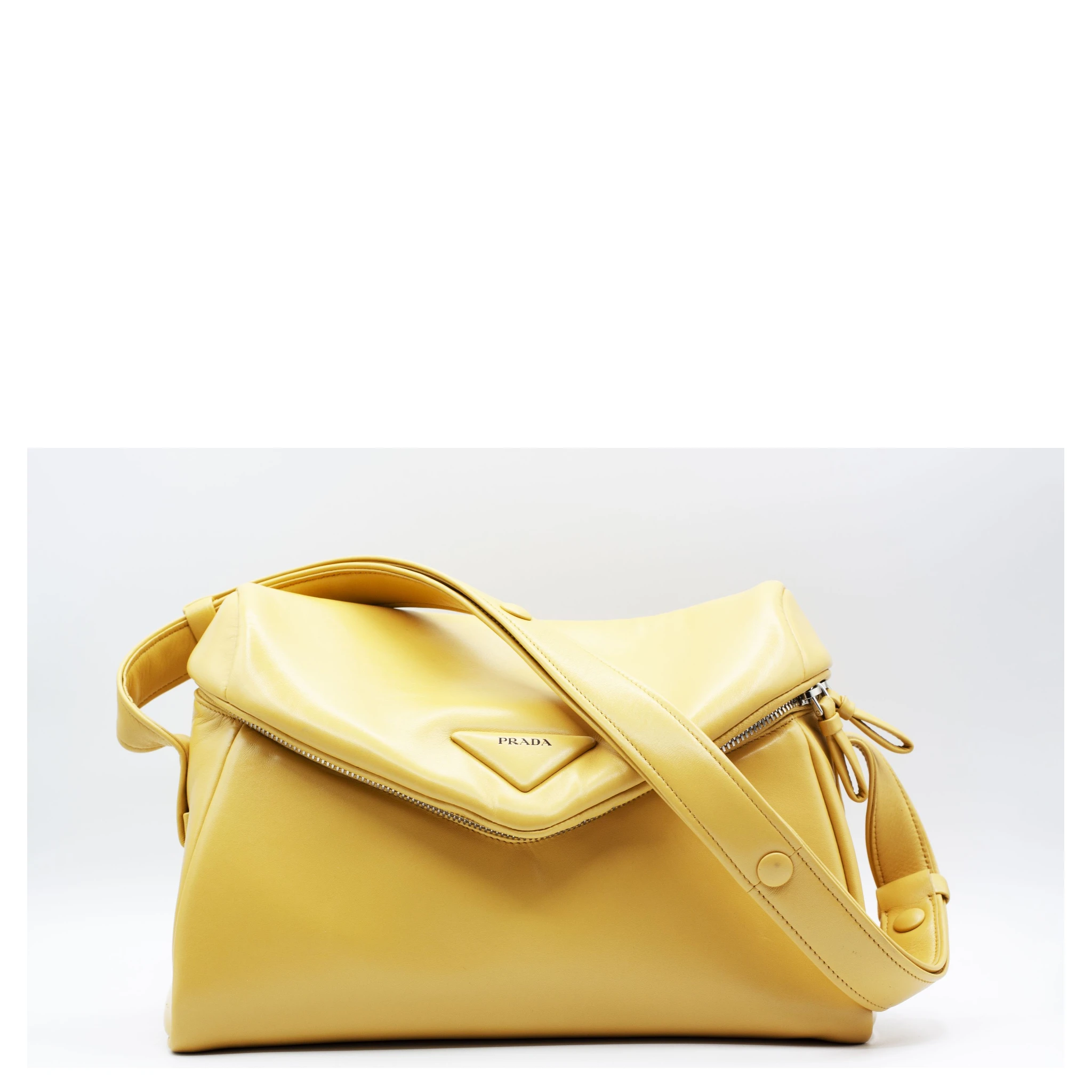 Padded Nappa Leather Prada Signaux Shoulder Bag