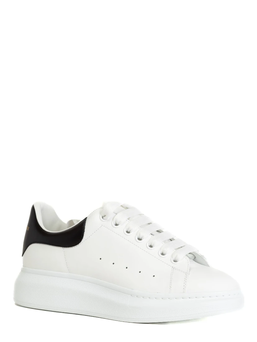 Alexander Mc Queen White And Blue Navy Oversized Sneakers