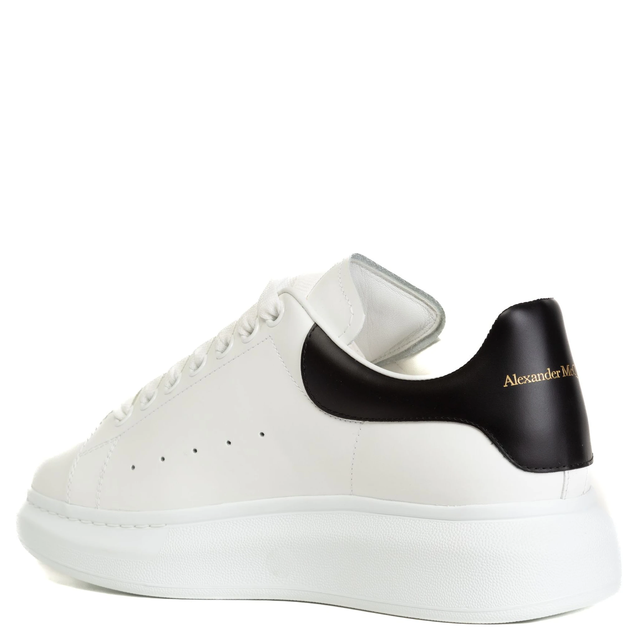 Alexander Mc Queen White And Blue Navy Oversized Sneakers
