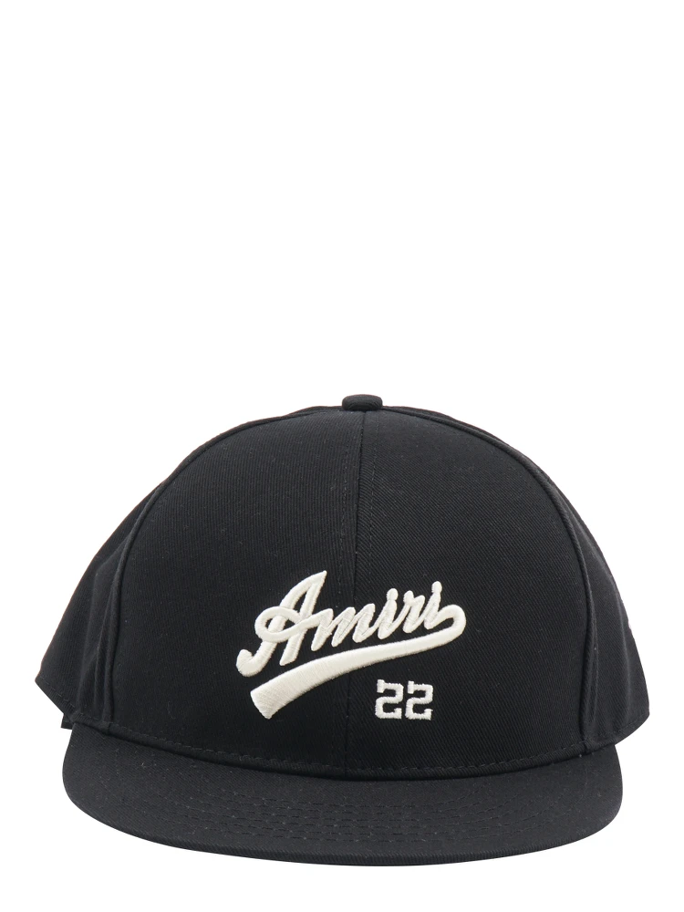 Solid Color Cap With Embossed Logo In Black