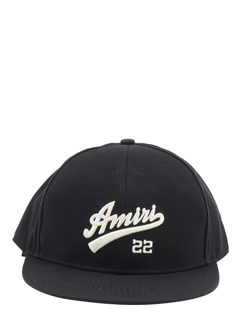 Solid Color Cap With Embossed Logo In Black