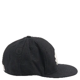 Solid Color Cap With Embossed Logo In Black