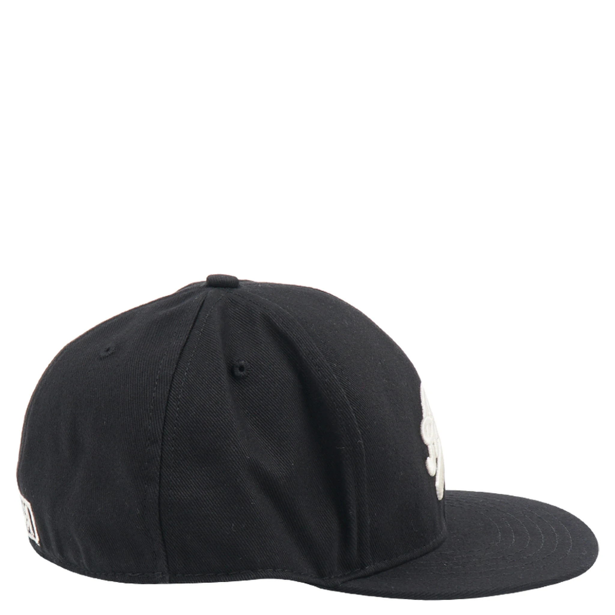 Solid Color Cap With Embossed Logo In Black