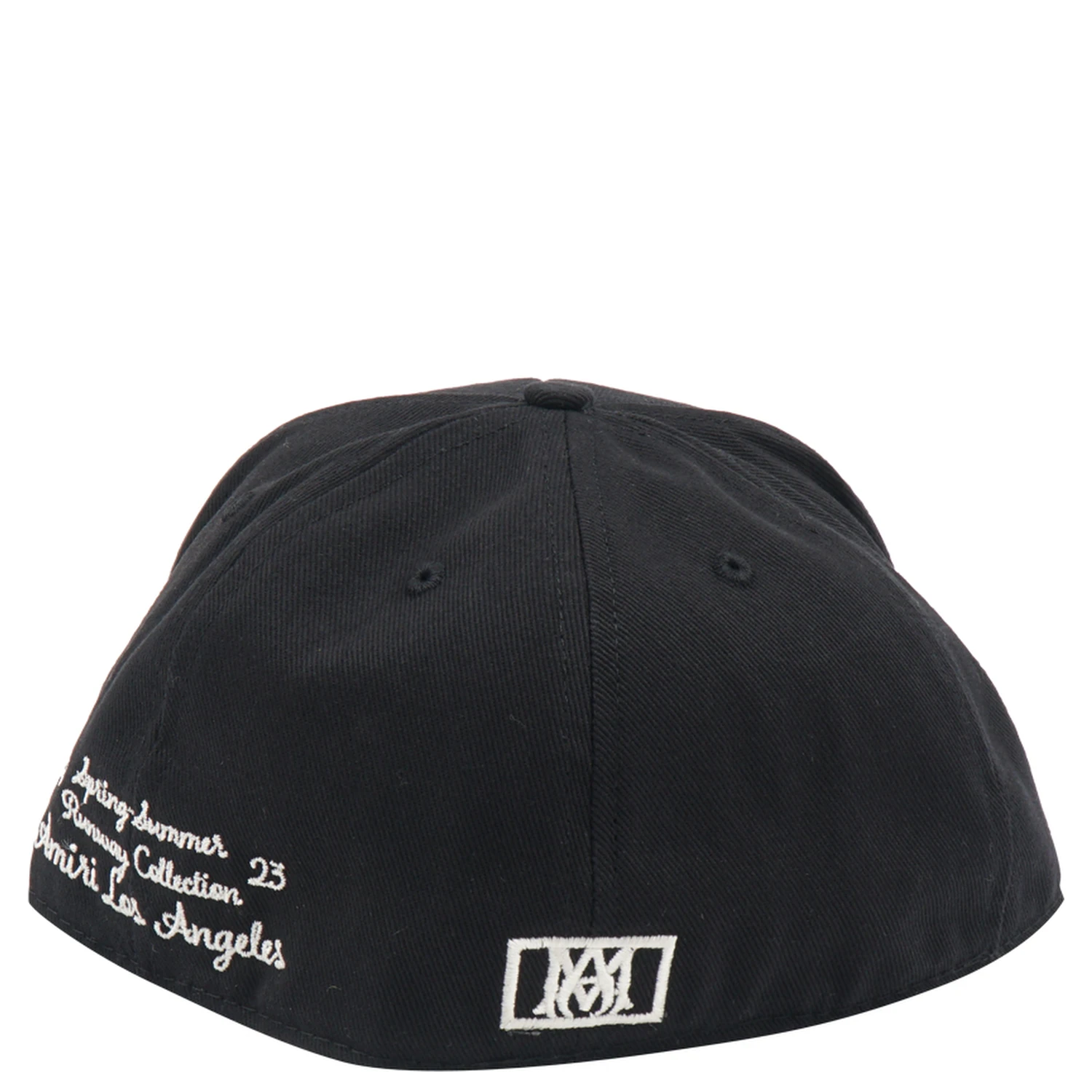 Solid Color Cap With Embossed Logo In Black