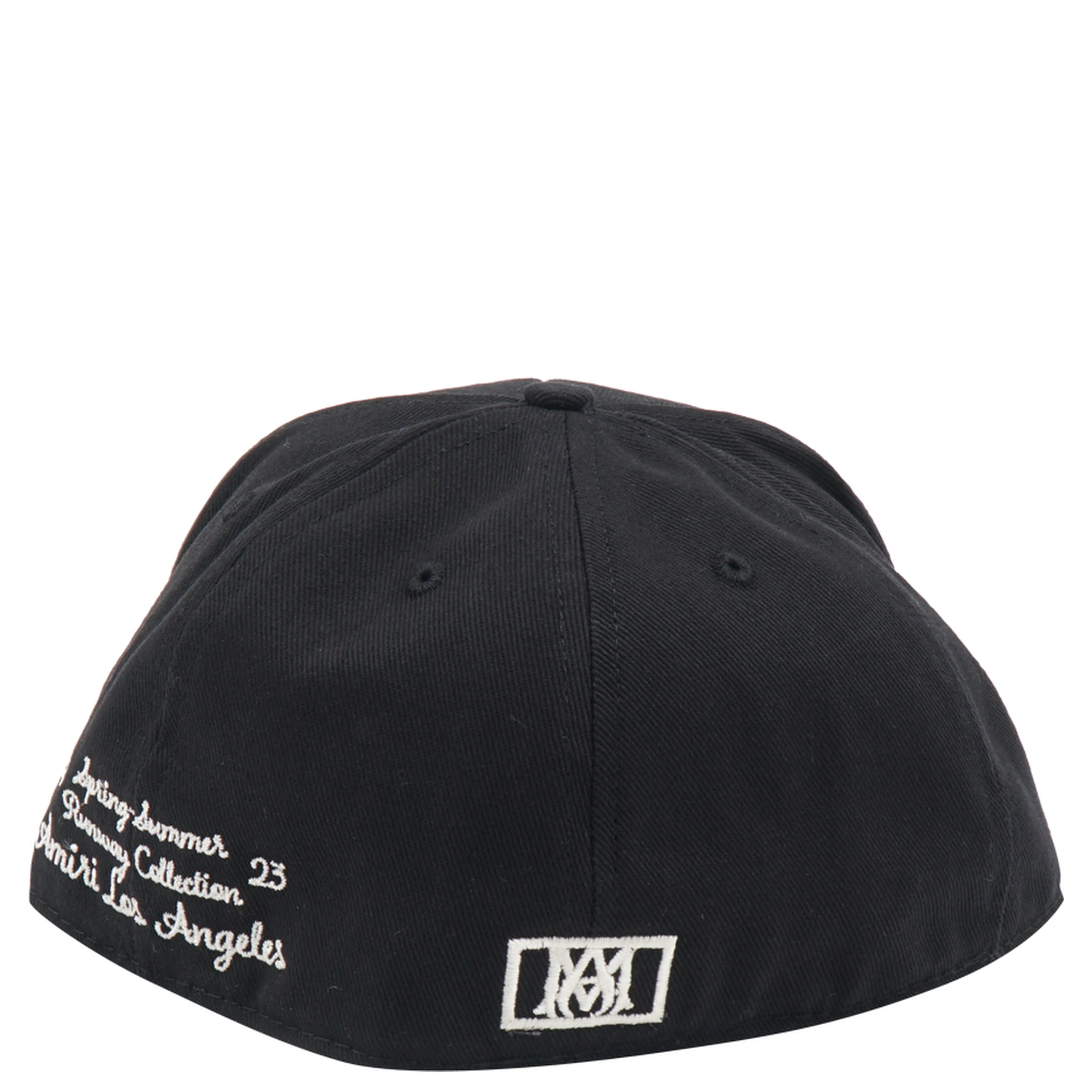 Solid Color Cap With Embossed Logo In Black