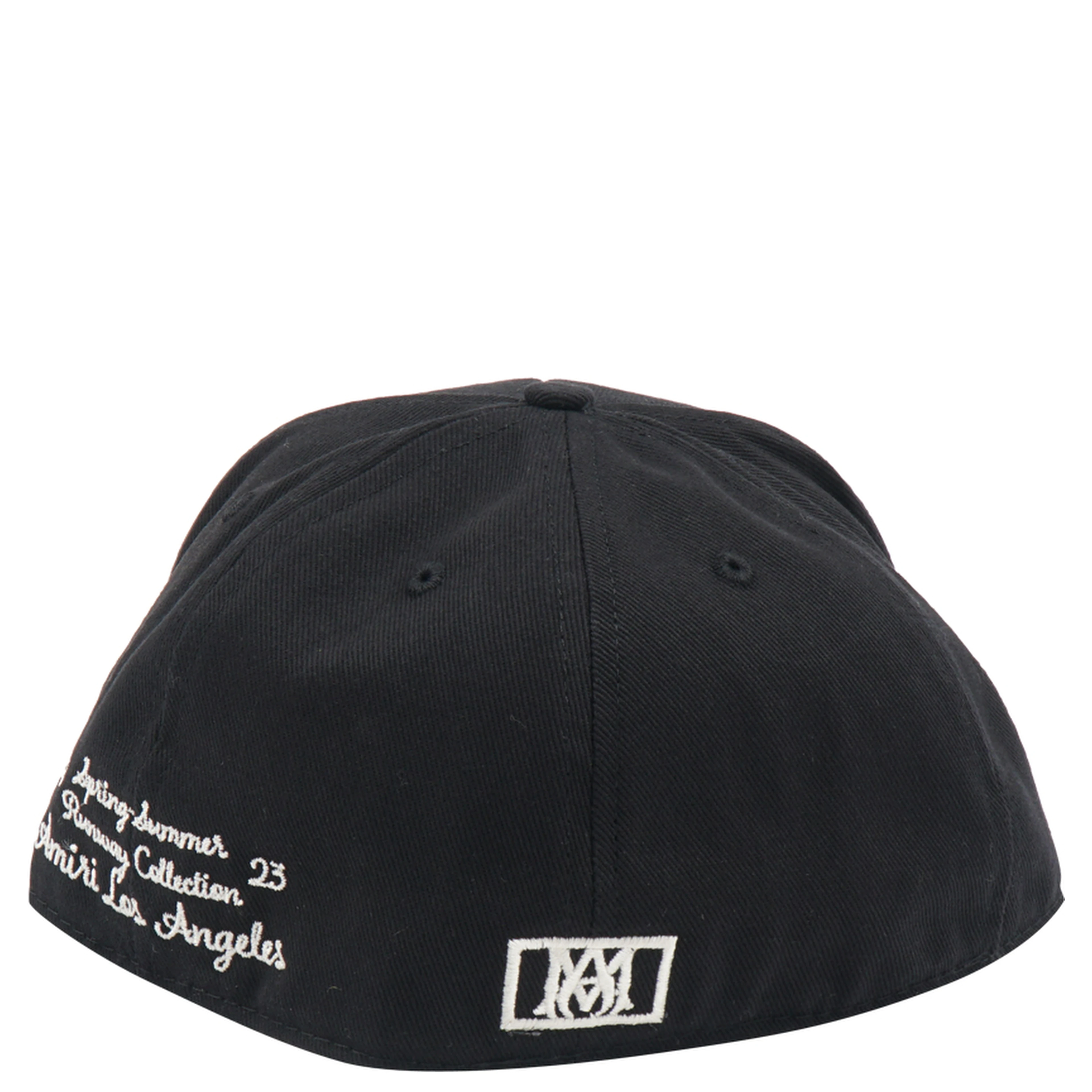 Solid Color Cap With Embossed Logo In Black