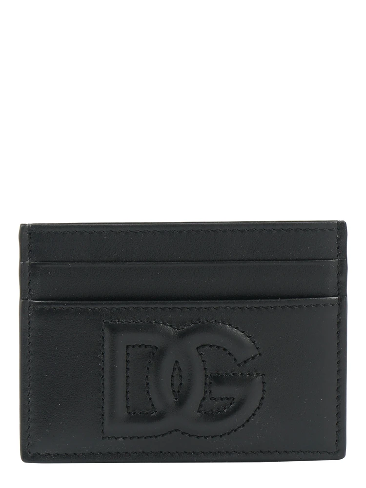 Logo Card Holder in Black