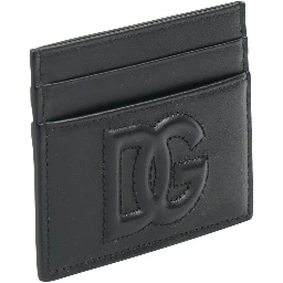 Logo Card Holder in Black