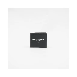 Logo-print Leather Wallet In Black