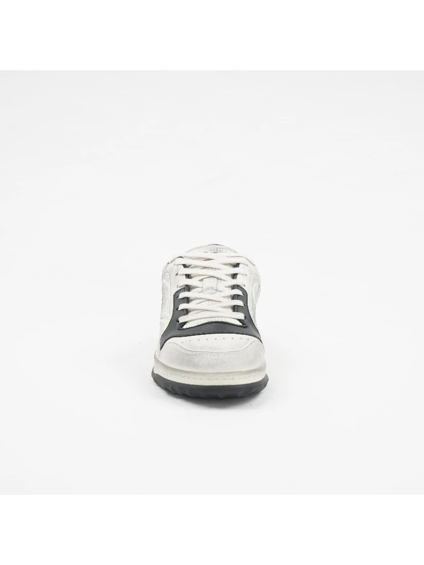 MAC80 White Black GG Flat Low Top Trainer Sneaker
