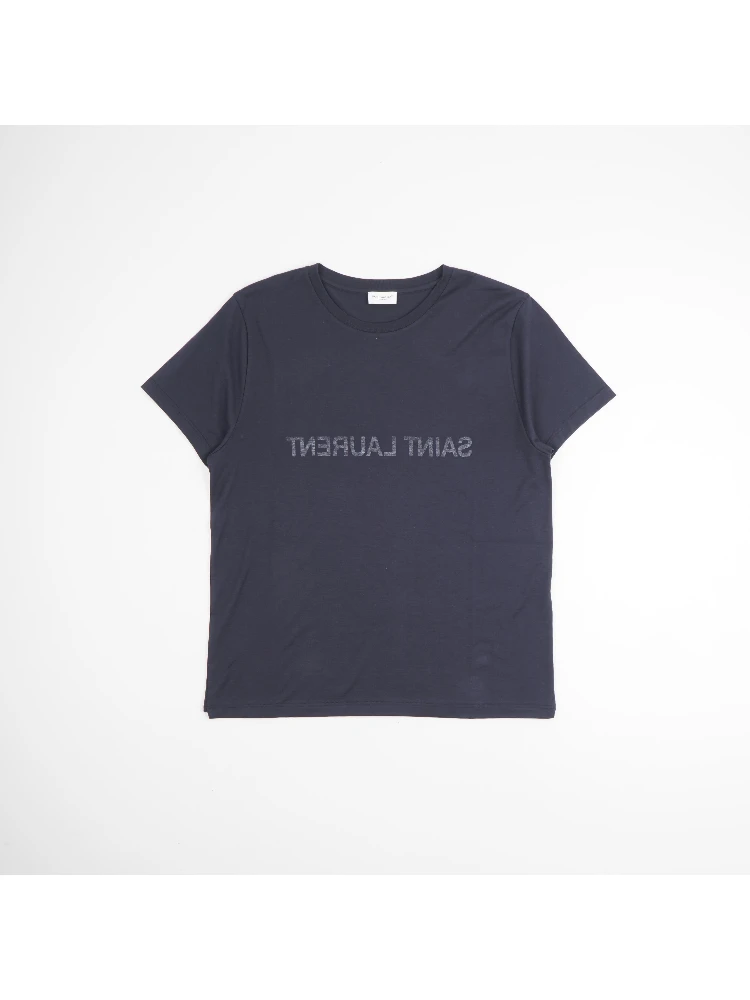 Reverse logo-print cotton T-shirt