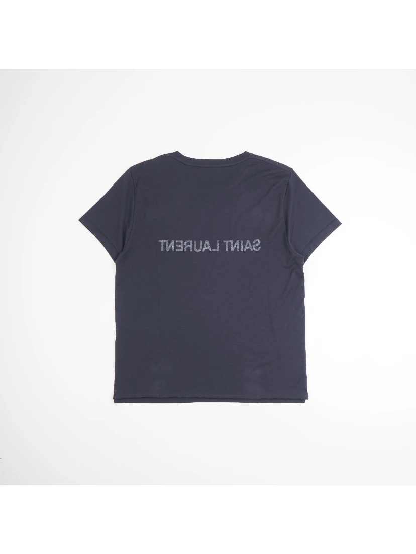 Reverse logo-print cotton T-shirt