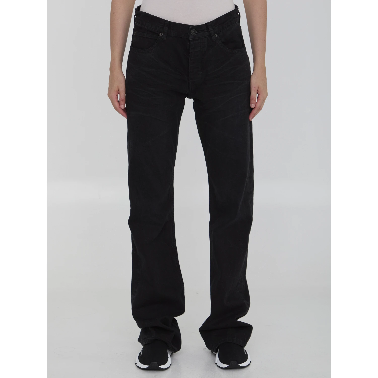 Low waist straight jeans