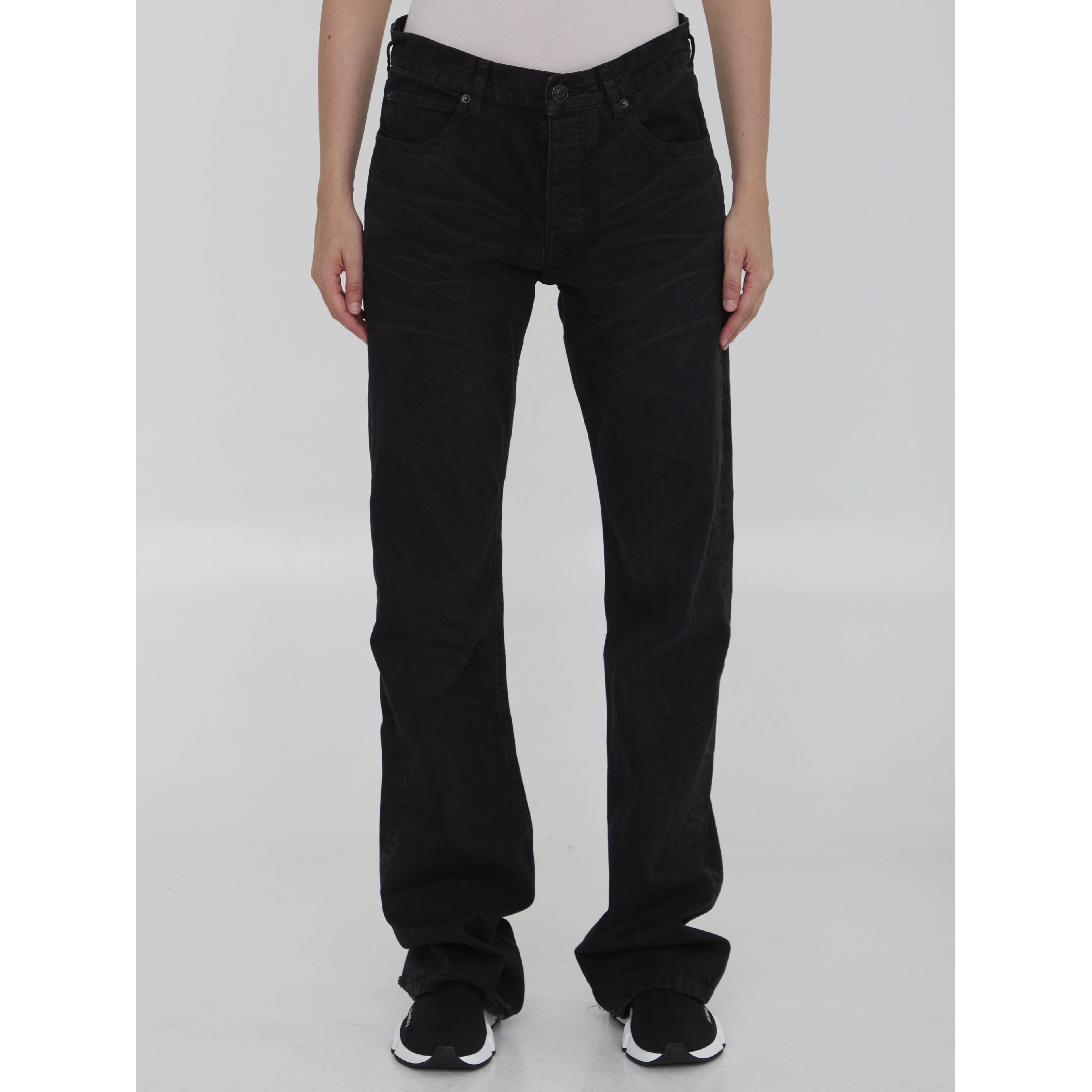 Low waist straight jeans