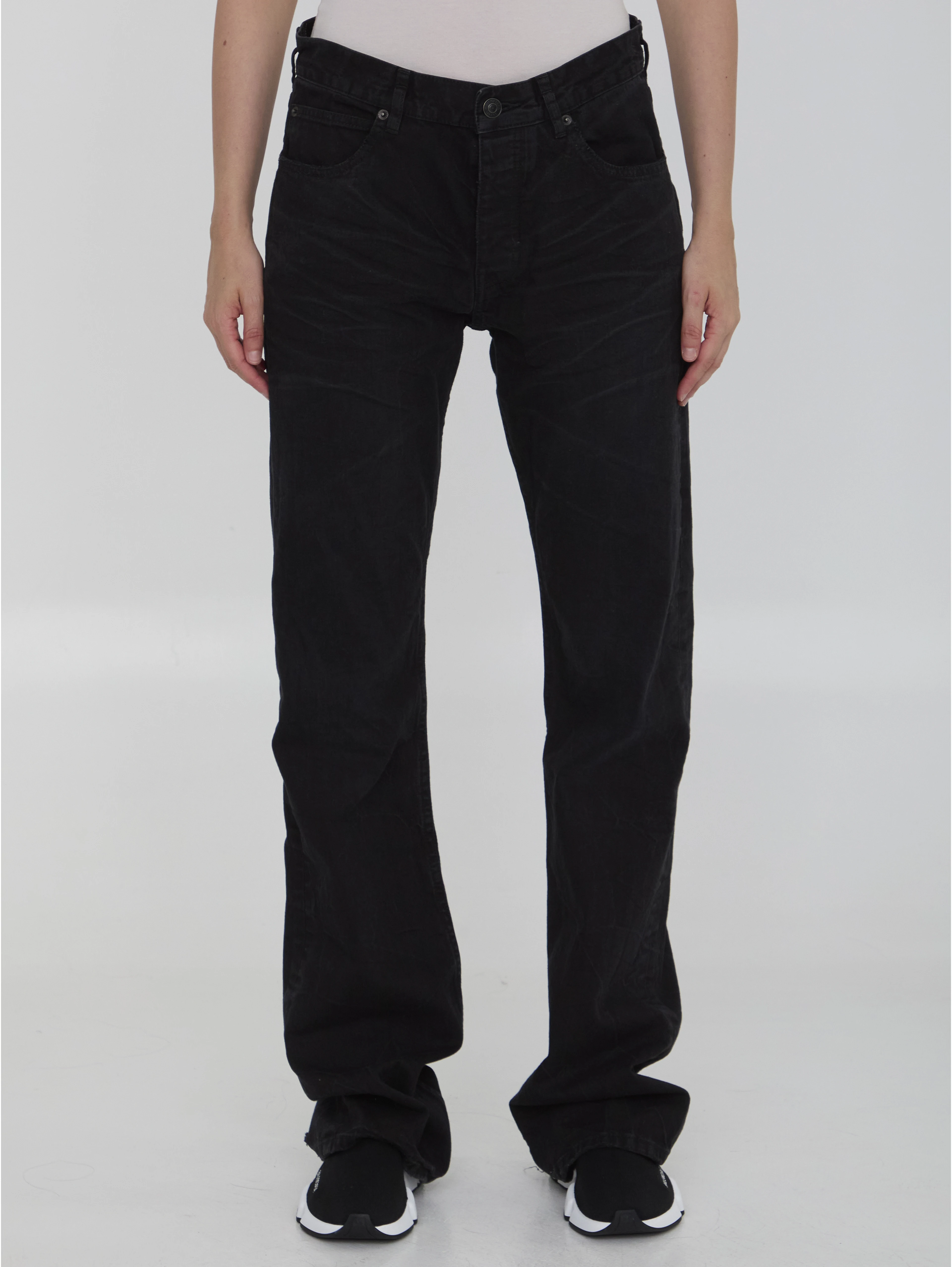 Low waist straight jeans