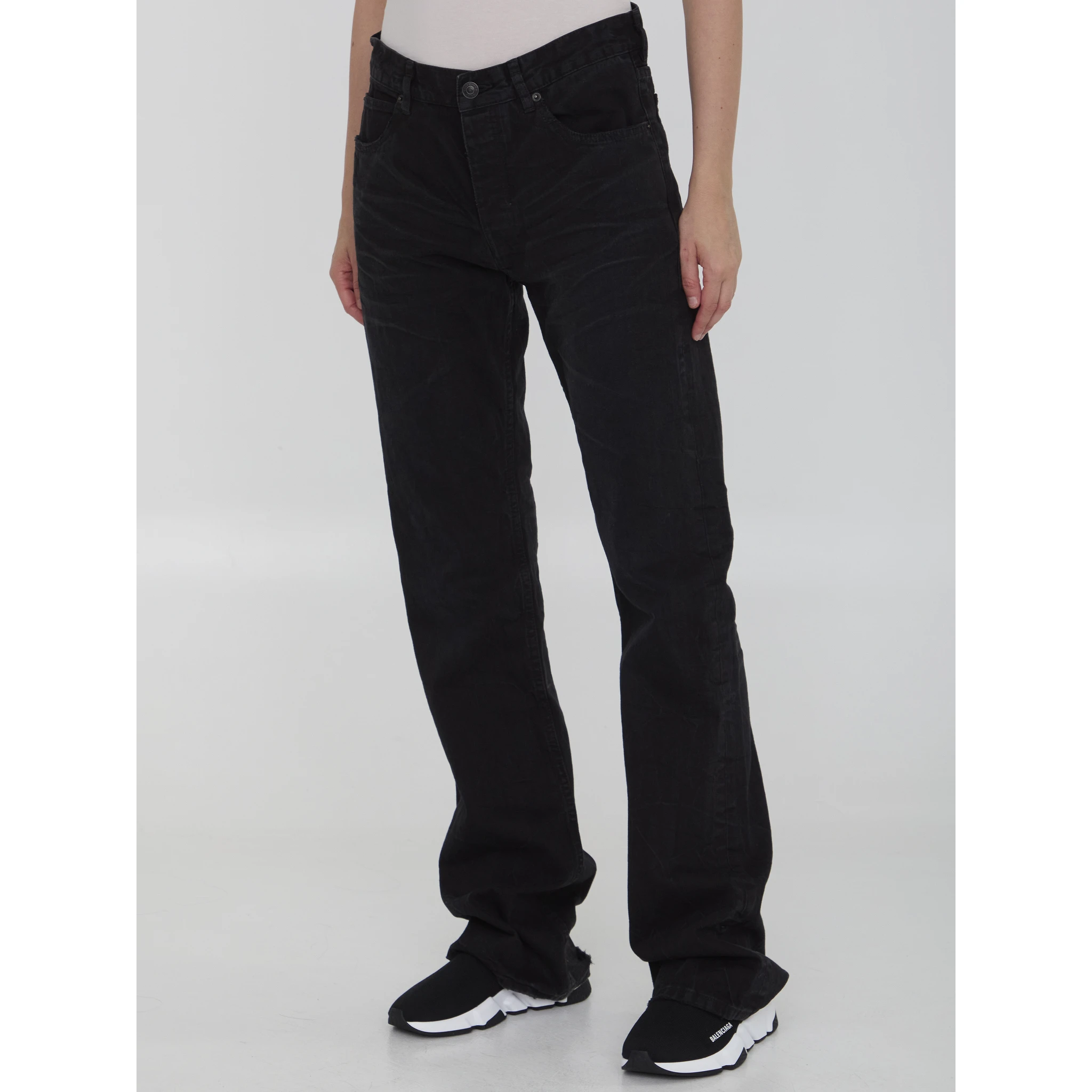 Low waist straight jeans