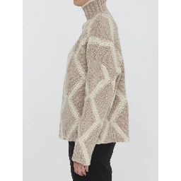 Argyle intarsia sweater