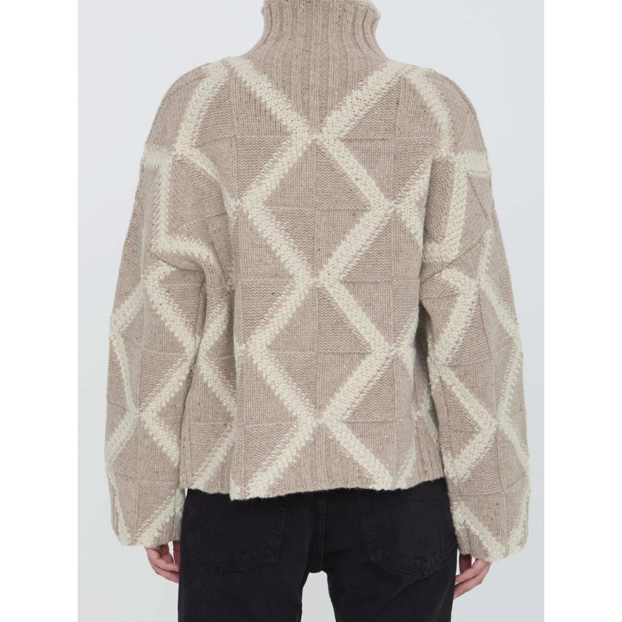 Argyle intarsia sweater