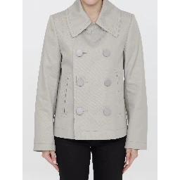 Double-breasted peacoat